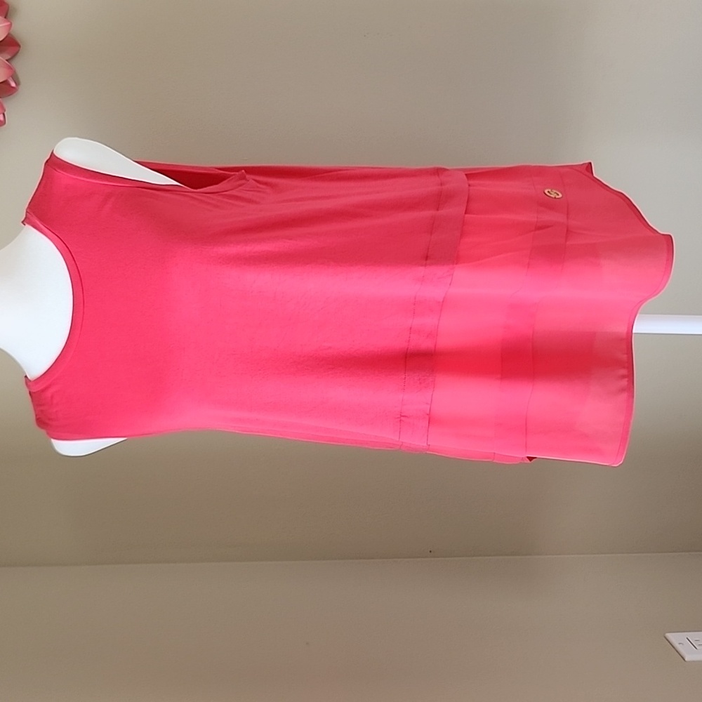 Michael Kors Pink women's sleeveless tunic.
